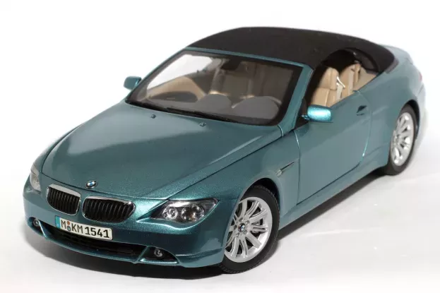 Kyosho BMW 6-Series Cabrio E64 Atlantic Blue dealer edition 1:18 80430153440